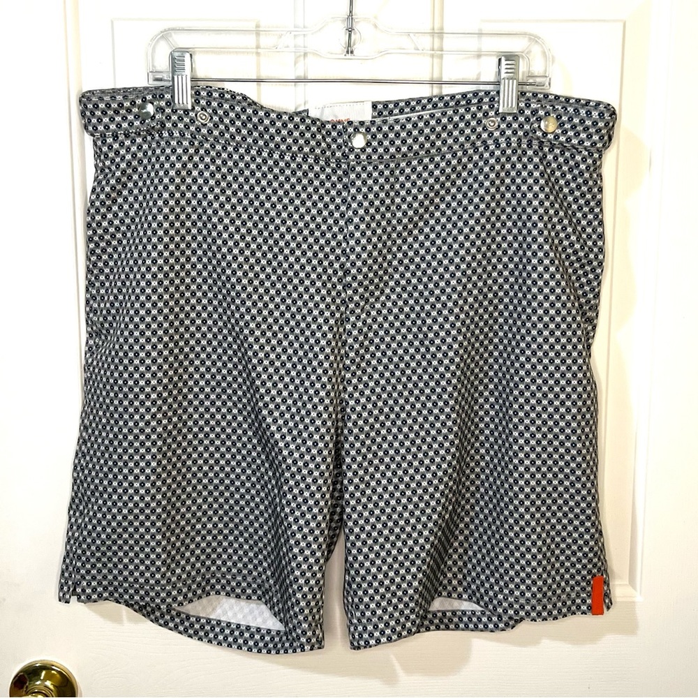 SWIMS Brand Sz XL Swim Trunks All Day Shorts Geometric Print Board Shorts Hybrid